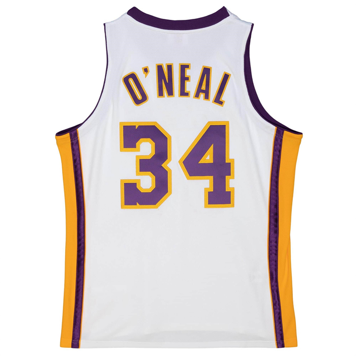 Camiseta Los Angeles Lakers Shaquille O'Neal NO 34 Mitchell & Ness 2003-04 Blanco